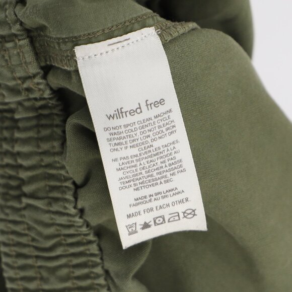 WILFRED FREE ARITZIA Cargo Utility Drawstring Wide-Leg Pants Toggle Hem Size XL - Picture 10 of 11